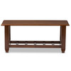 Baxton Studio Larissa Cherry Finished Brown Wood Living Room Occasional Coffee Table 125-6893